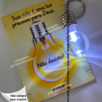 Card Chaveiro Lâmpada Setembro Amarelo