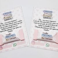 Cartão Balinha Clientes 03 Mimos Encomendas Clientes