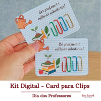 Cartão para Clips Dia dos Professores
