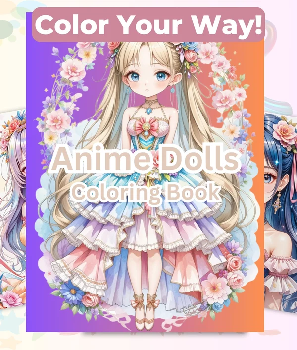Coloring-Books-Anime-Dolls Coloring Books Anime Dolls - Imagem 1