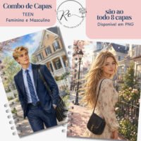 Combo Digital de Capas Teen Feminino e Masculino