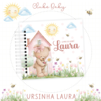 Combo Livro do Bebe e Caderneta de Saude 02 Ursinha Laura