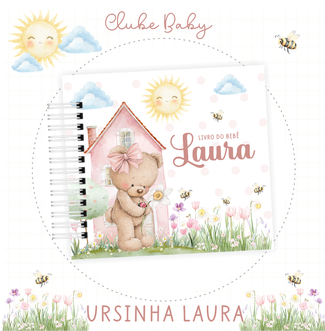 Combo-livro-do-bebe-e-Caderneta-de-saude-02-URSINHA-LAURA-1 Combo Livro do Bebe e Caderneta de Saude 02 Ursinha Laura - Imagem 1