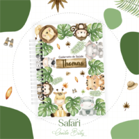 Combo Livro do Bebe e Caderneta de Saude 05 Caderneta Safari