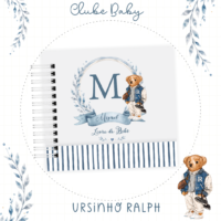 Combo Livro do Bebe e Caderneta de Saude 07 Ursinho Ralph
