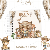 Combo Livro do Bebe e Caderneta de Saude 08 Cowboy Bru