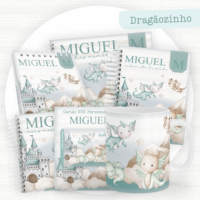 Dragãozinho Pack Baby Caderneta + Mesversário + Memórias + Cartão Sus