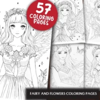 Coloring Books Fairy And Flowers Coloring Pages