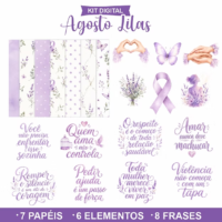 Kit Digital Agosto Lilás