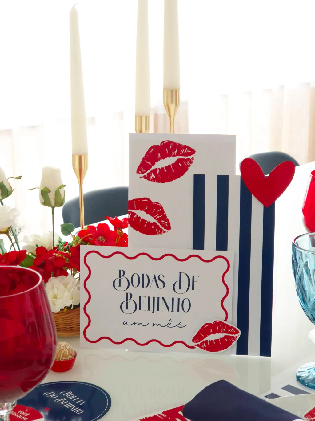 Kit-Digital-Bodas-de-Beijinho-1-Mes Arquivo de corte Bodas de Beijinho (1 Mês) - Imagem 1