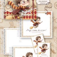 Kit Digital Memoria Afetiva Mesversário Harry Potter