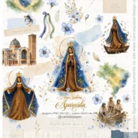 Nossa Senhora Kit Ilustrações Aparecida 7