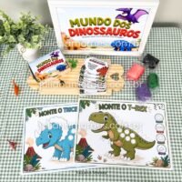 Kit Mundo dos Dinossauros – Brincadeira Criativa com Massinha