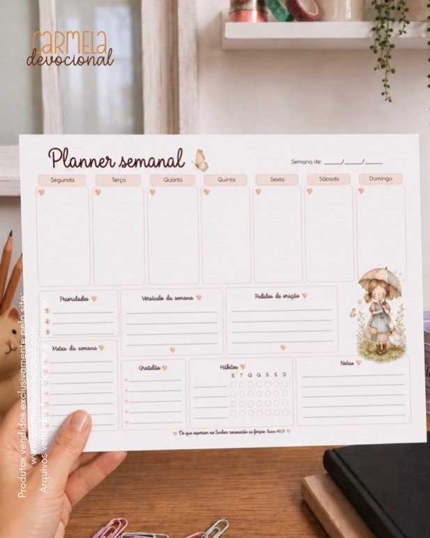 Kit-Planner-Semanal-Cristao Kit Planner Semanal Cristão - Imagem 1