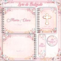 Livro do Batizado Floral