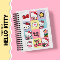 Combo Encadernação Agenda Minizinha Hello Kitty Rosa