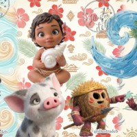 kit digital Moana Baby 3D