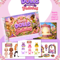 Pack Paper Dolls Colorida Fadinhas