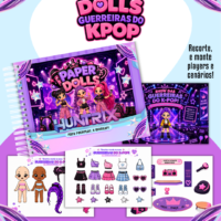 Pack Paper Dolls Colorida Guerreiras do Kpop