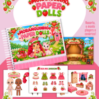 Pack Paper Dolls Colorida Moranguinho
