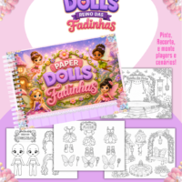 Pack Paper Dolls para Colorir Fadinhas