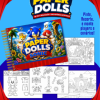 Pack Paper Dolls para Colorir Sonic