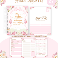 Pack encadernação Professores Floral Delicado