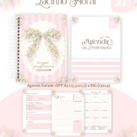 Pack encadernação Professores Lacinho Floral