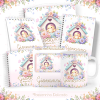 Passarinho Delicado Pack Baby Caderneta + Mesversário + Memórias + Cartão Sus