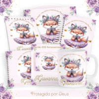Protegida Por Deus Pack Baby Caderneta + Mesversário + Memórias + Cartão Sus
