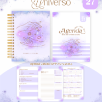 Pack Encadernação , Agenda, Planner, Calendário 17) Universo