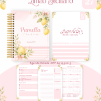 Pack Encadernação , Agenda, Planner, Calendário 37) Limão Siciliano Arquivos Digitais