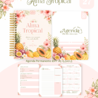 Pack Encadernação , Agenda, Planner, Calendário 43) Alma Tropical Arquivos Digitais
