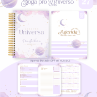 Pack Encadernação , Agenda, Planner, Calendário 44) Joga Pro Universo Arquivos Digitais