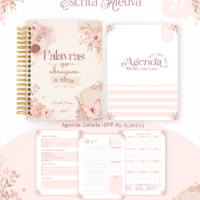 Pack Encadernação , Agenda, Planner, Calendário 54) Escrita Afetiva