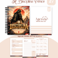 Pack Encadernação , Agenda, Planner, Calendário 63) A Disciplina Vence
