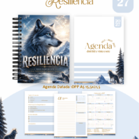 Pack Encadernação , Agenda, Planner, Calendário 66) Resiliência