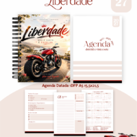 Pack Encadernação , Agenda, Planner, Calendário 67) Liberdade
