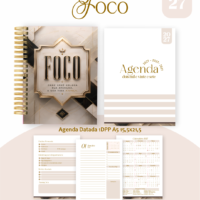 Pack Encadernação , Agenda, Planner, Calendário 68) Foco