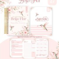 Pack Encadernação , Agenda, Planner, Calendário Beija Flor Arquivos Digitais