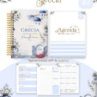 Pack Encadernação , Agenda, Planner, Calendário Grecia Arquivos Digitais