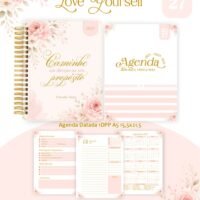 Pack Encadernação , Agenda, Planner, Calendário Love Yourself Arquivos Digitais
