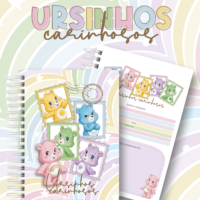 Caderno A5 Pack Encadernação Catalogo Agenda Ursinhos Carinhosos