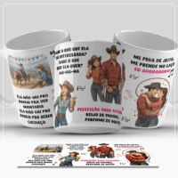 Peeeeeão Todo Tatuado Arte Avulsa para Caneca