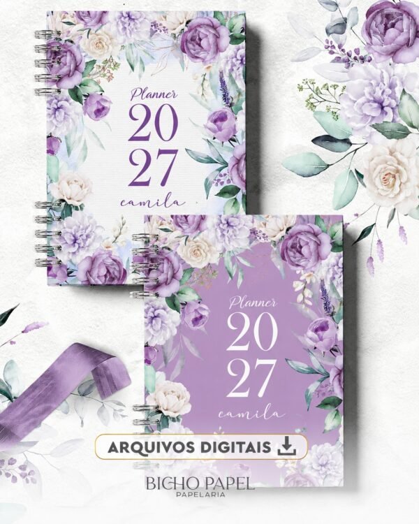 Planner-Violeta-2027- Planner 2027 Violeta - Imagem 1