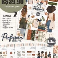 Professora Criativa Combo Ilustrações e Papéis