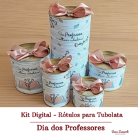 Rótulo para Tubolata Dia dos Professores