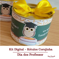 Rótulo para Tubolata Dia dos Professores Corujinha