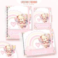 Ursinha Fadinha Pack Baby Caderneta de Saúde + Porta Doc + Livro do Bebê