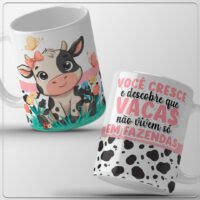 Arte Caneca Você Cresce e Descobre Que Vacas Não Vivem em Fazendas
